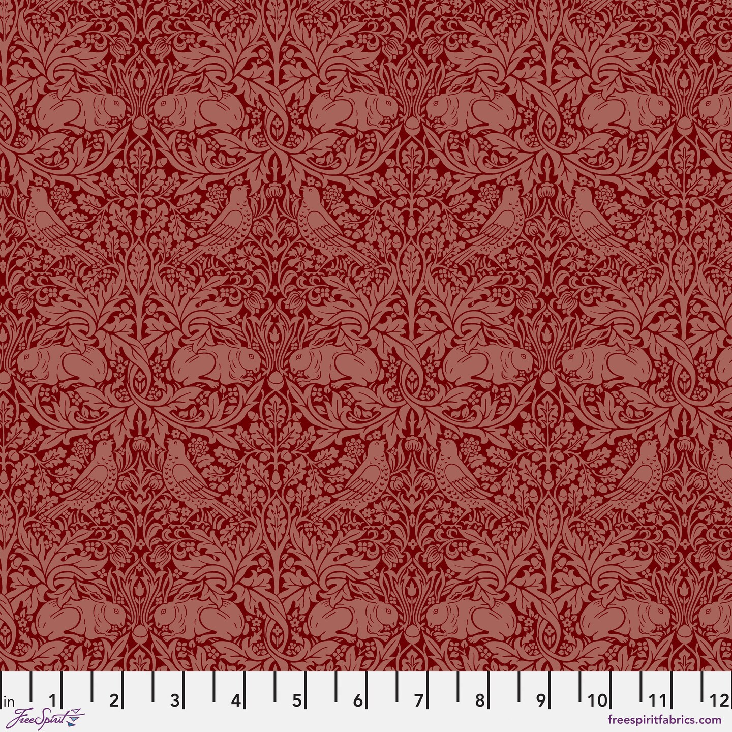 Brer Rabbit Small in Thorned Rose (pwwm132.thornedrose) | The Oxford Holiday Collection | The Original Morris & Co | Free Spirit