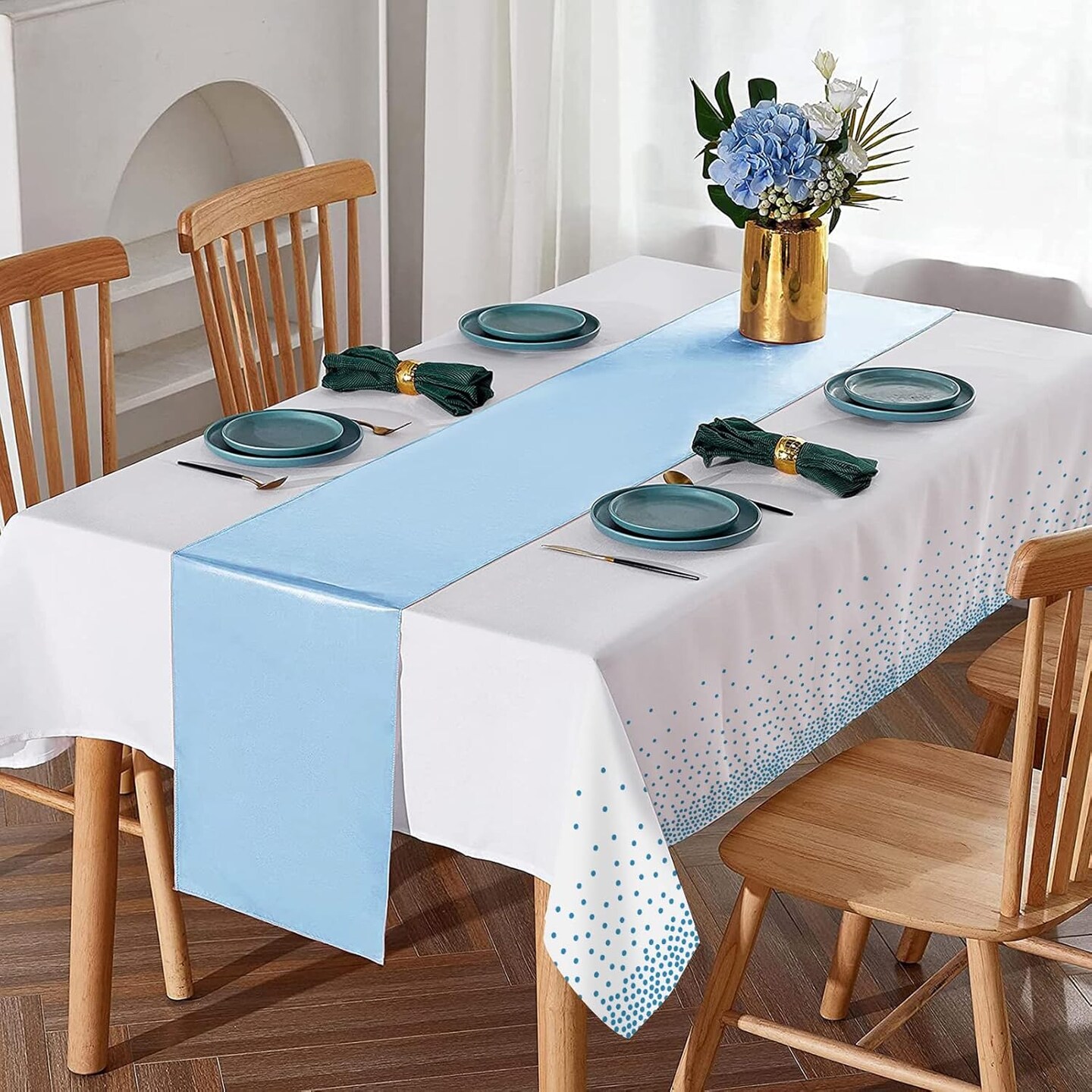 8Pack Disposable Plastic Tablecloths