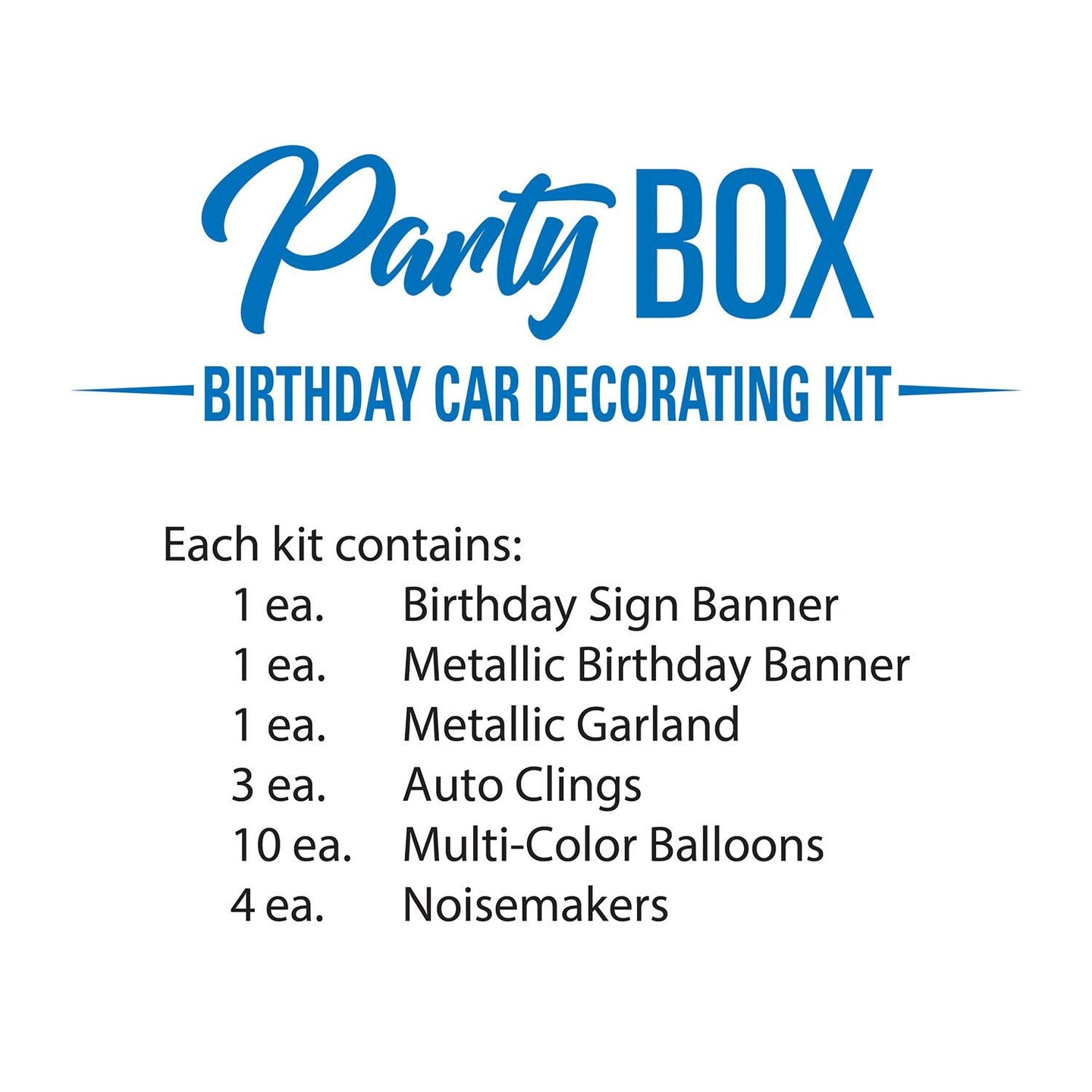 6 Pack Beistle Birthday Car Party Box