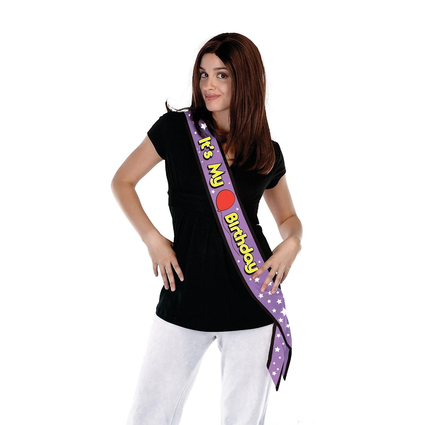 6 Pack Beistle It&#x27;s My Birthday Party Satin Sash