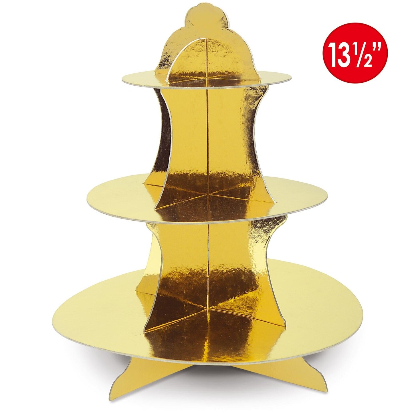 12 Pack Beistle Metallic Cupcake Stand - gold