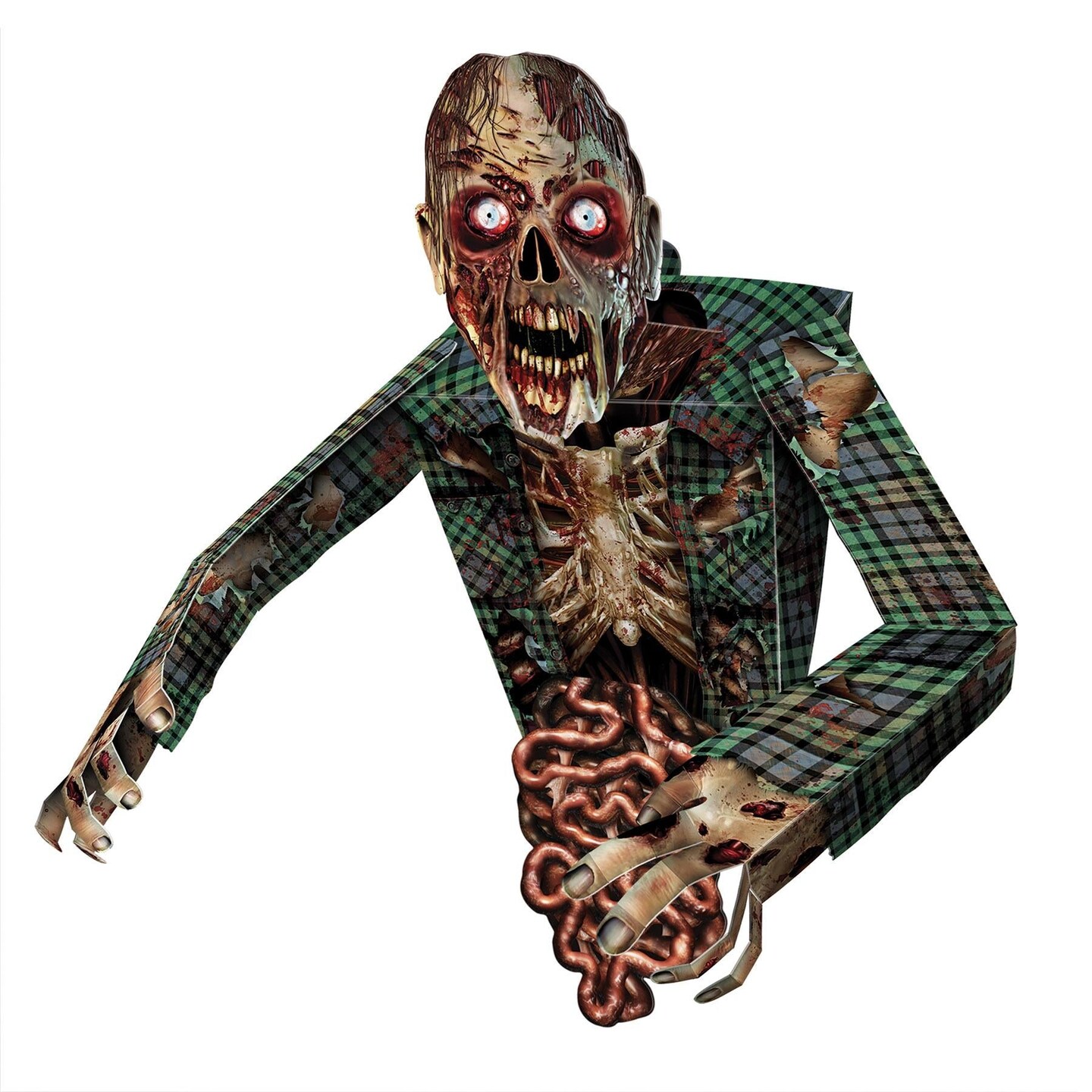 6 Pack Beistle Halloween 3-D Zombie Wall Decoration
