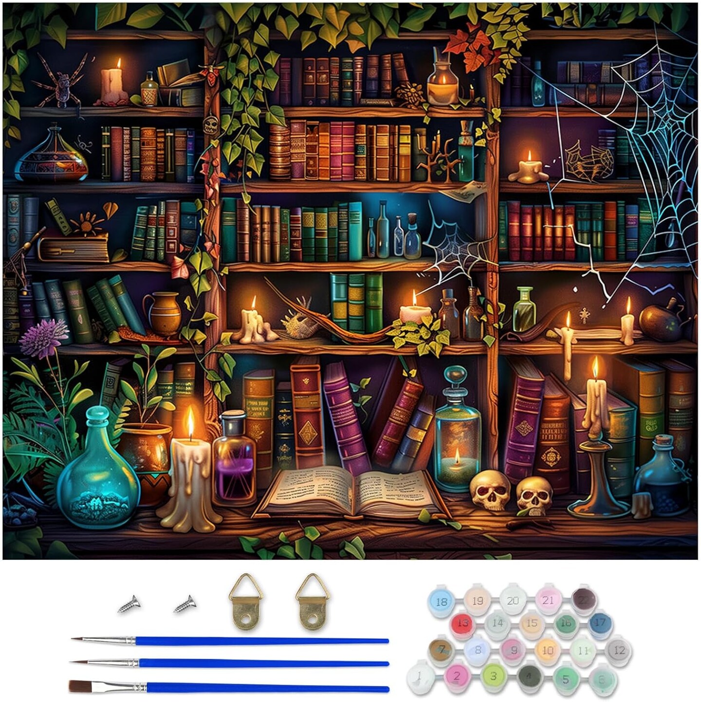 Magic Book Paint by Numbers Kit for Adults,16x20In/40×50cm,No Frame