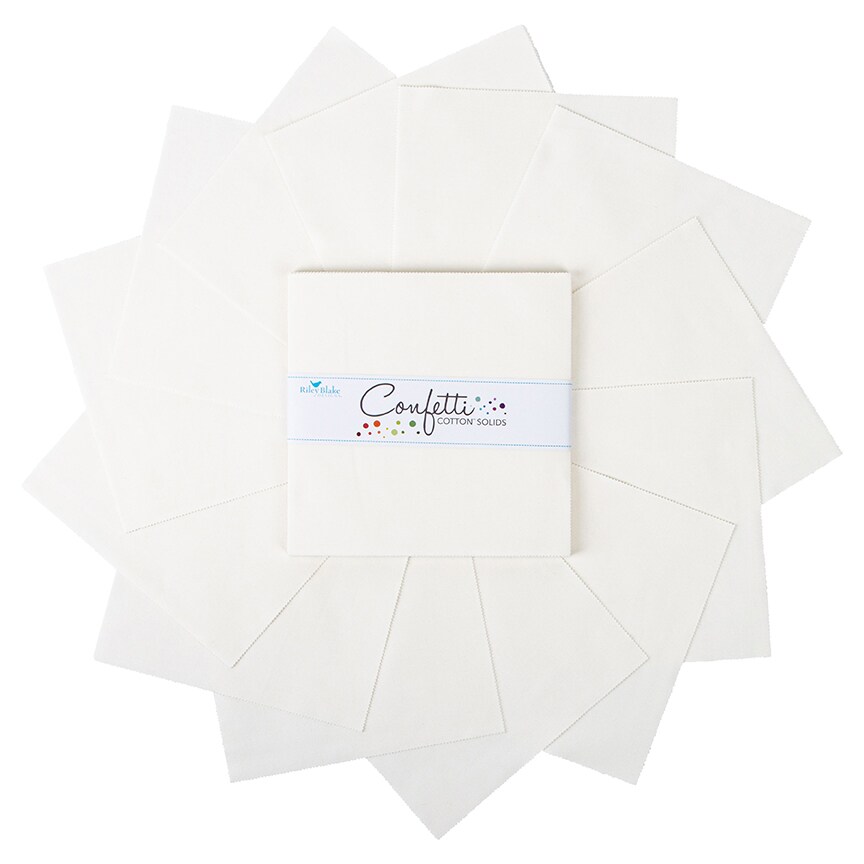 Confetti Cotton 10" Square Pack (Layer Cake / 10" Stacker) in Cotton by Riley Blake (10-120-COTTON-42)