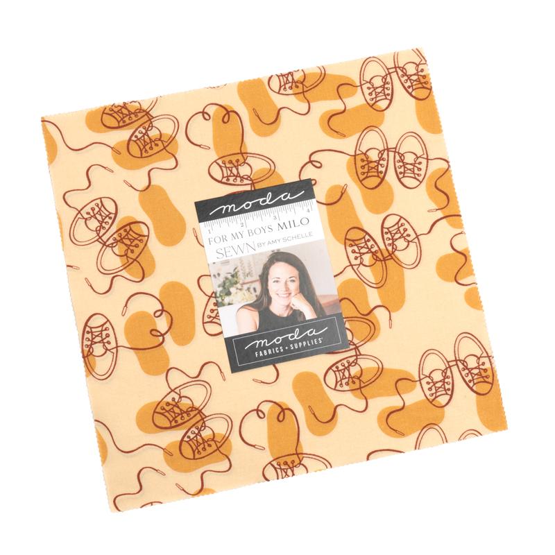 For My Boys Milo 10" Square Pack (Layer Cake) by Sewn By Amy Schelle for Moda (25170LC)