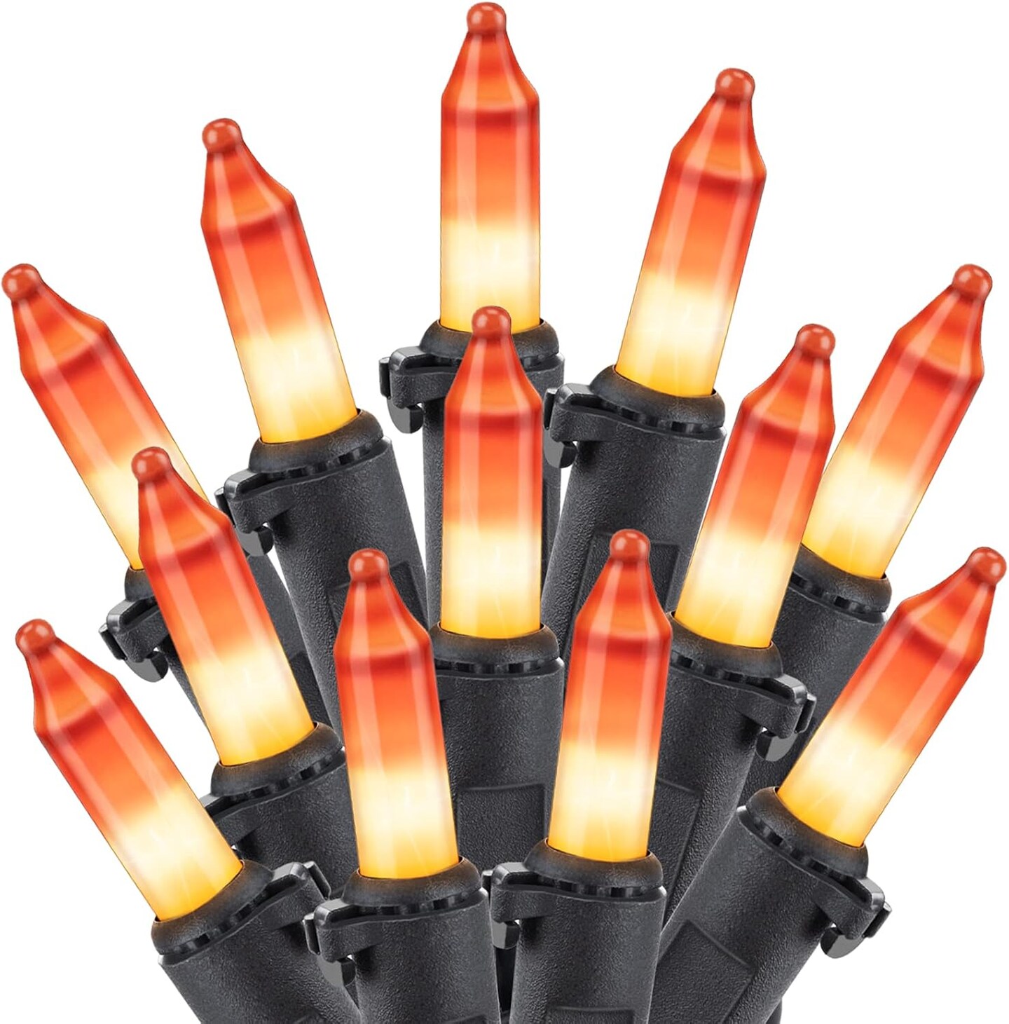 Candy Corn Halloween String Lights - Yellow &#x26; Orange