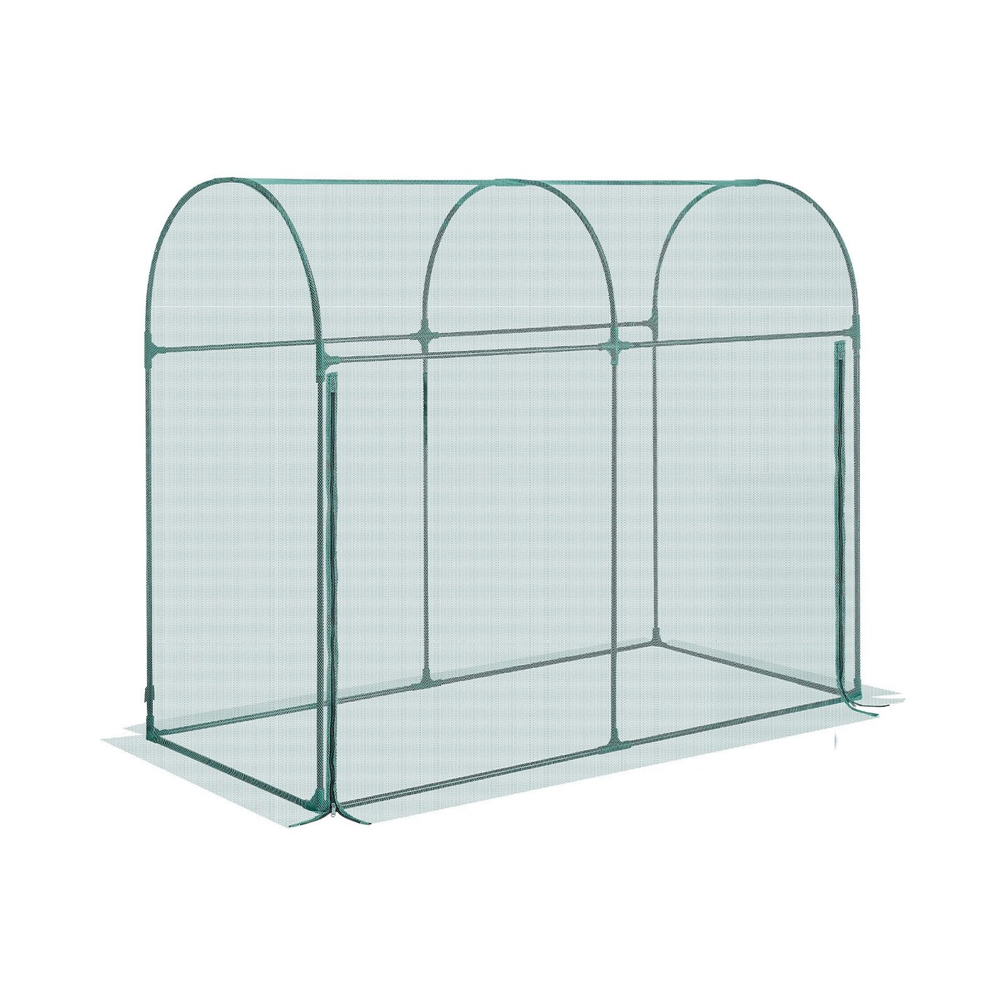 Garden Plant Cage Protective Netting Enclosure Steel Frame Vegetable Fruit Protection Cage Outdoor Plant Cover Green