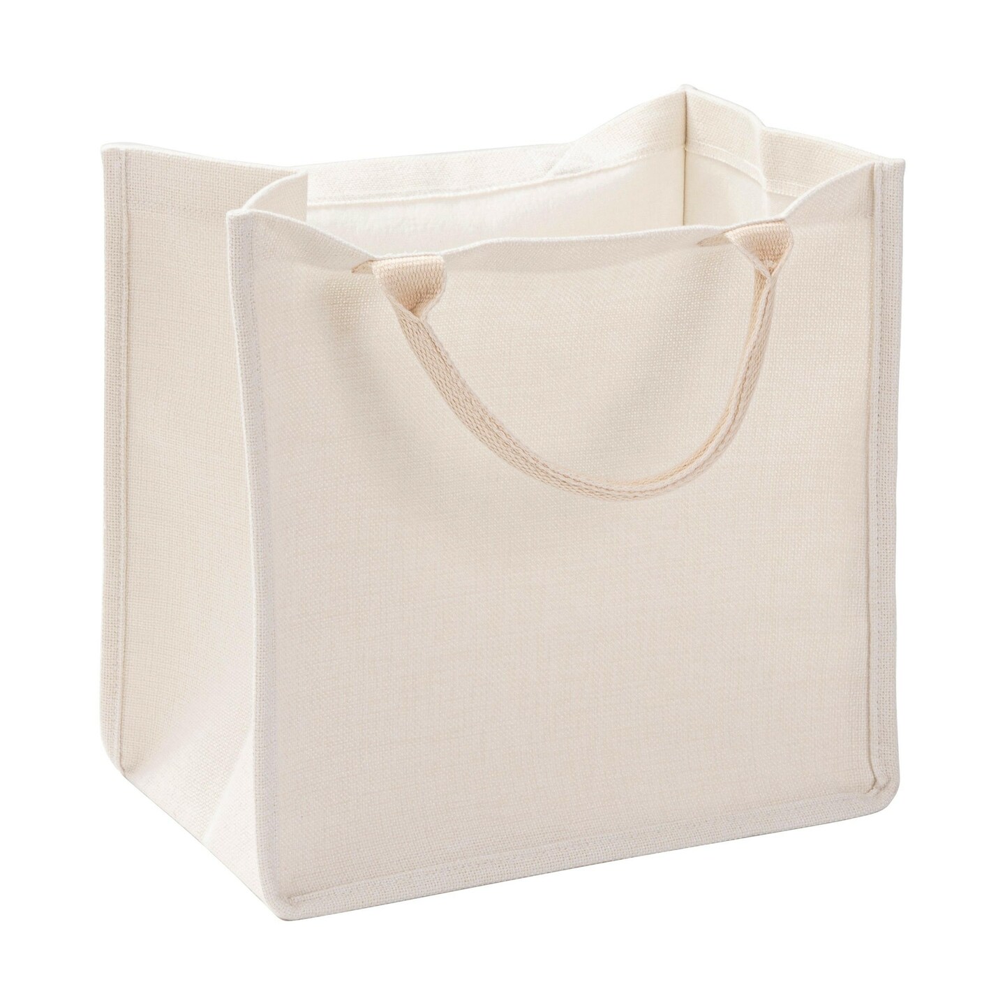 Craft Express Linen Shopping Bag for Sublimation & Custom Designs, 15" x 16"