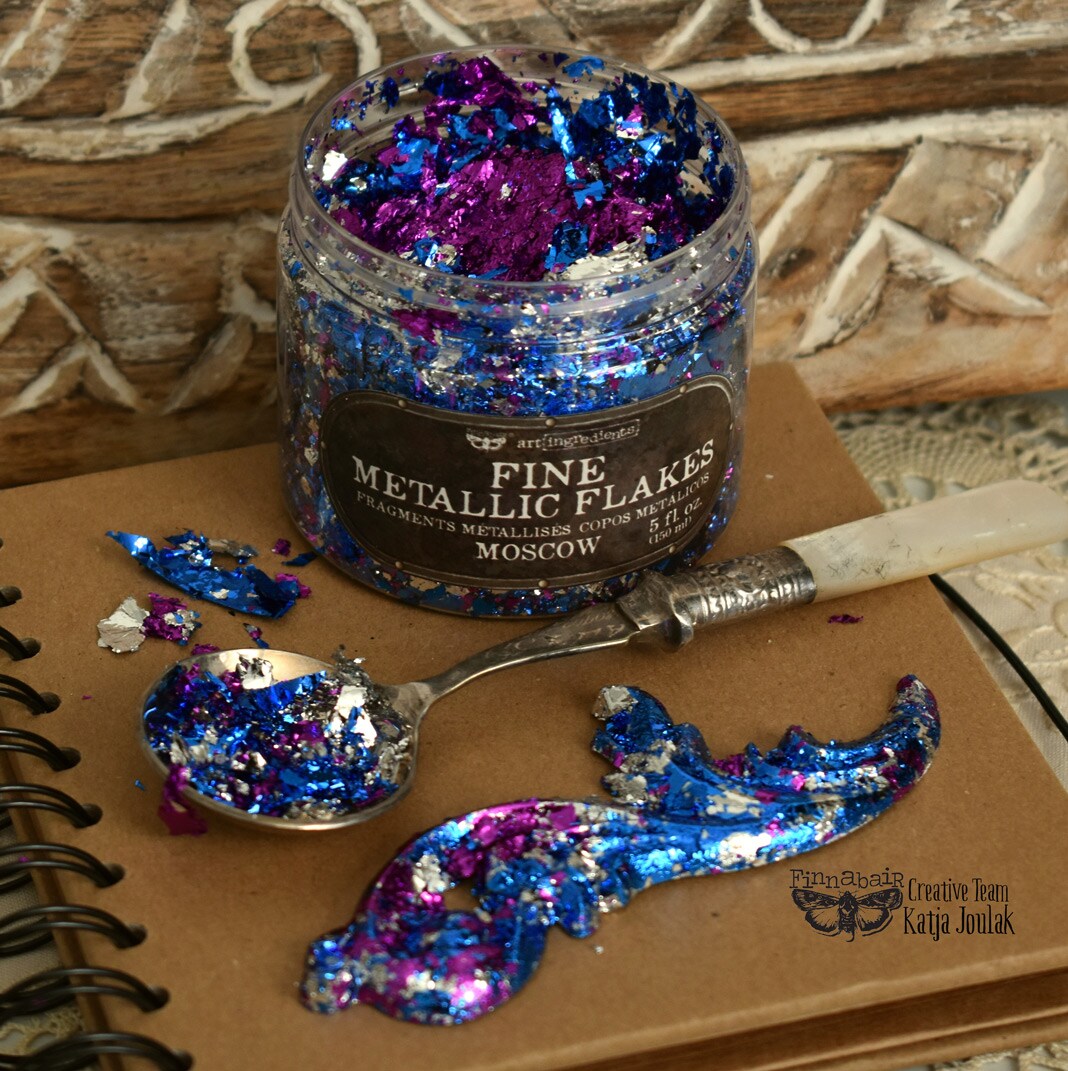 Art Ingredients - Metallic Flakes - Paris - 1 jar, total weight 30g including container