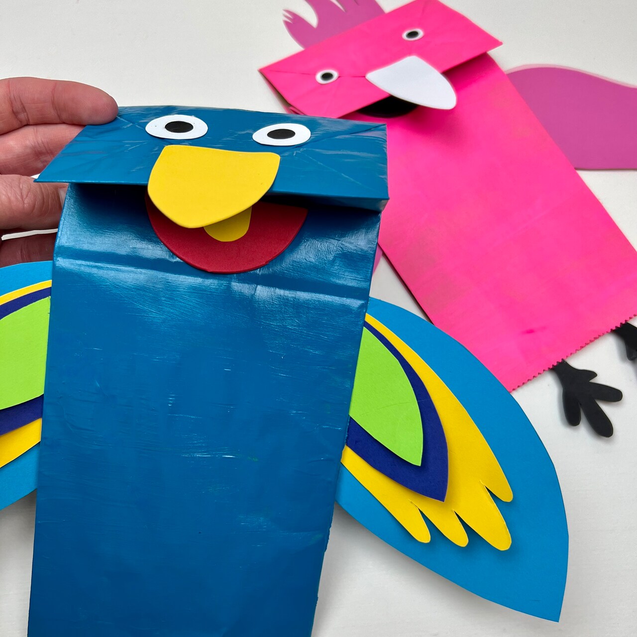 Kids Club: Paper Bag Parrot Puppet