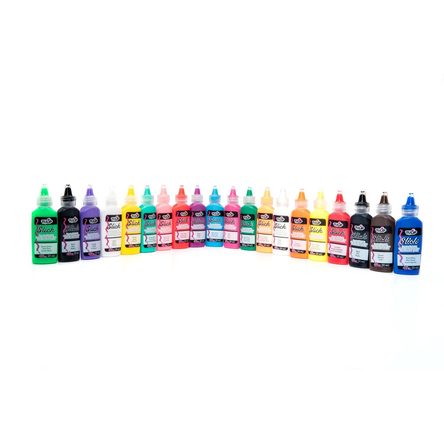 Tulip Puff Paint Rainbow &#x26; Neon, Multi-Surface Craft Paint, Party 20 Pack
