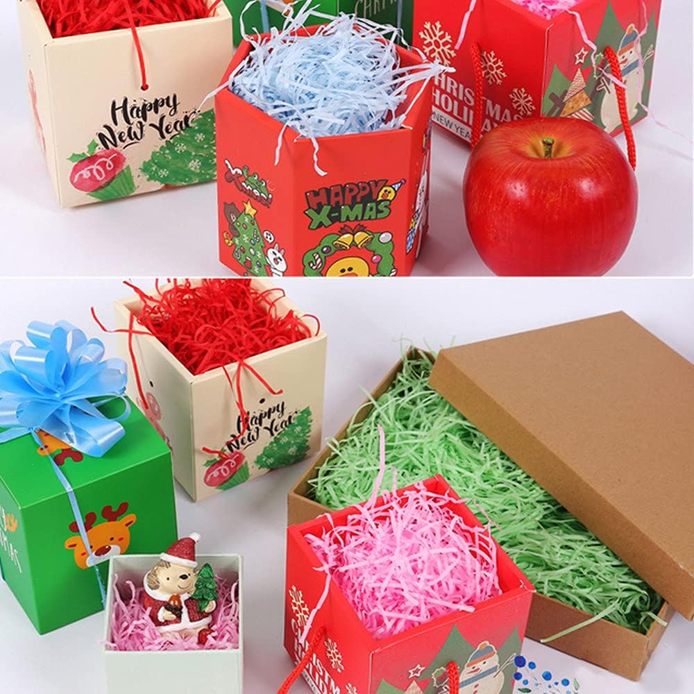Raffia Paper Shreds, 100g Shredded Paper for Gift Box, Crinkle Cut Paper Shred Filler for Gift Wrapping &#x26; Basket Filling(Green)