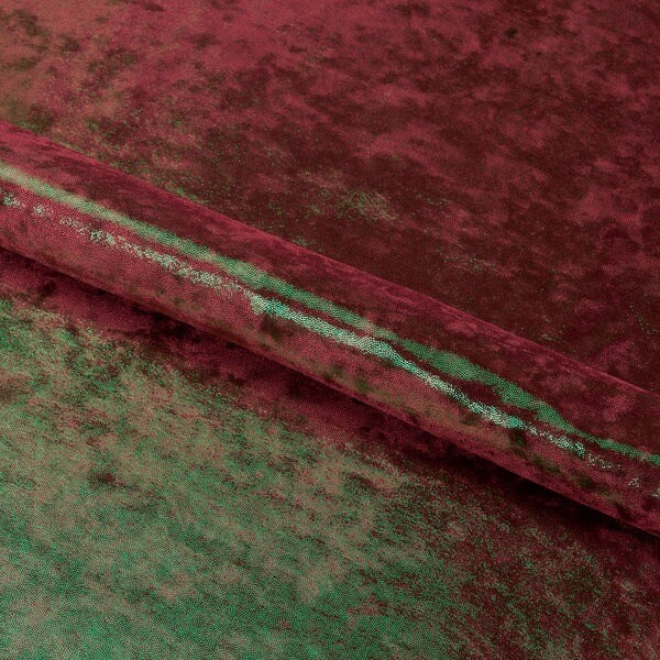 86% Polyester & 14% Spandex Glorious Foiled on Stretch Velvet Fabric 56” Width