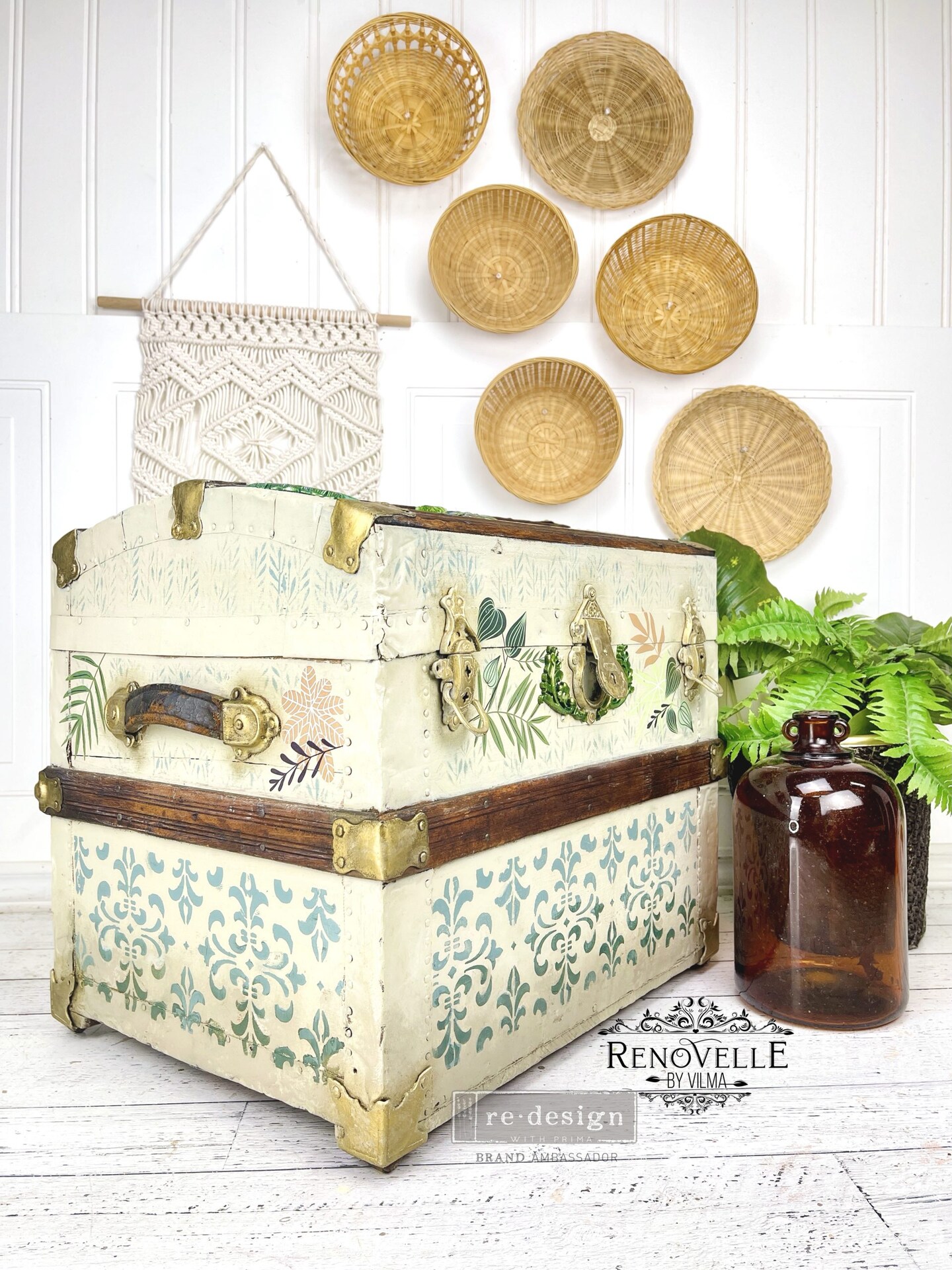 Stick & Style CECE - Modern Damask - 1 roll, 7in x 5yds (6in design) self-adhesive plastic on roll