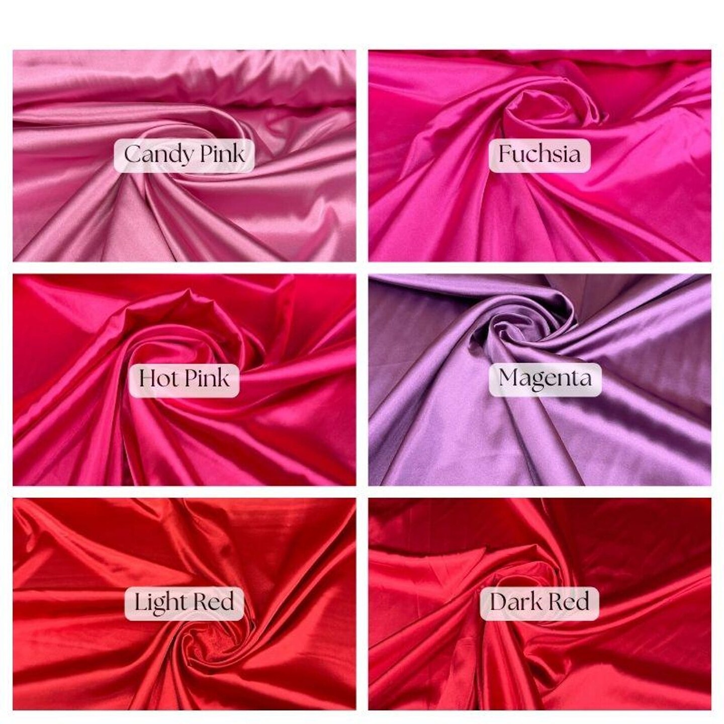 Premium Bridal Satin Fabric by the Yard 60" Wide | Heavy Weight Silky Satin for Wedding Gowns, Bridal Wear & Formal Dresses | 48 Colors
