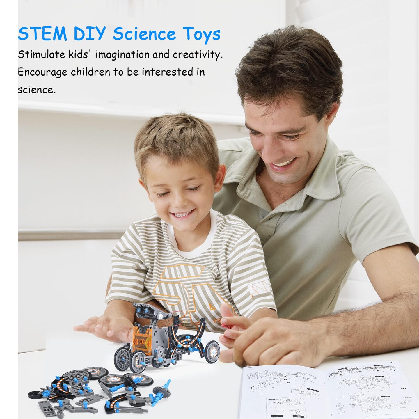 AESGOGO STEM Projects 12-in-1 Creation Solar Robot Kit,Science Experiments Toys Gifts for Kids Ages 8-12,Educational DIY Building Robotics Kit for 8 9 10 11 12 13 14 15 Year Old Boys Girls Teens