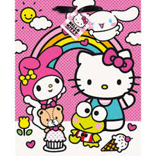 Hello Kitty and Friends Large Gift Bag with Ribbon Handle
