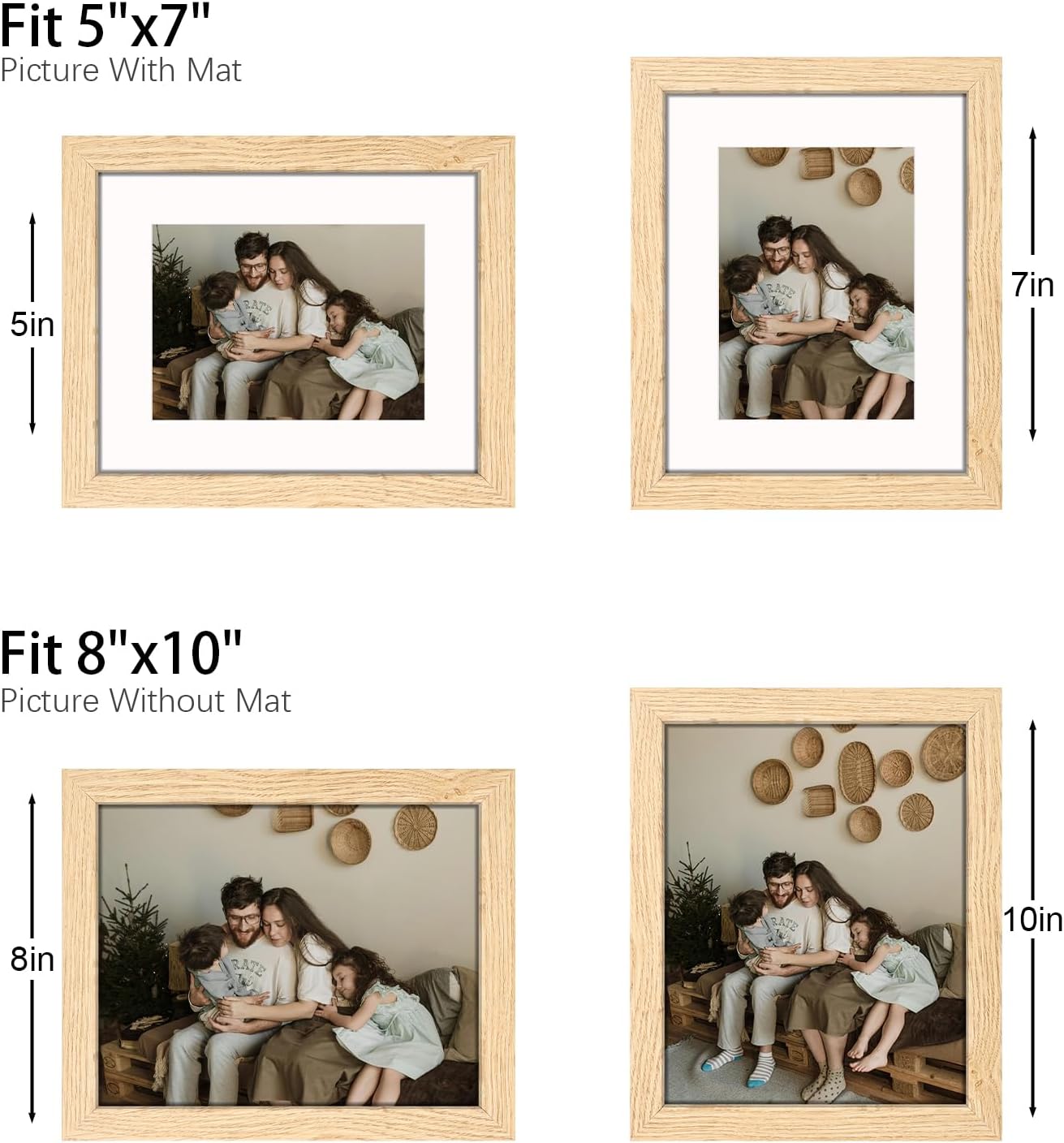 8x10 Picture Frame Set of 9,