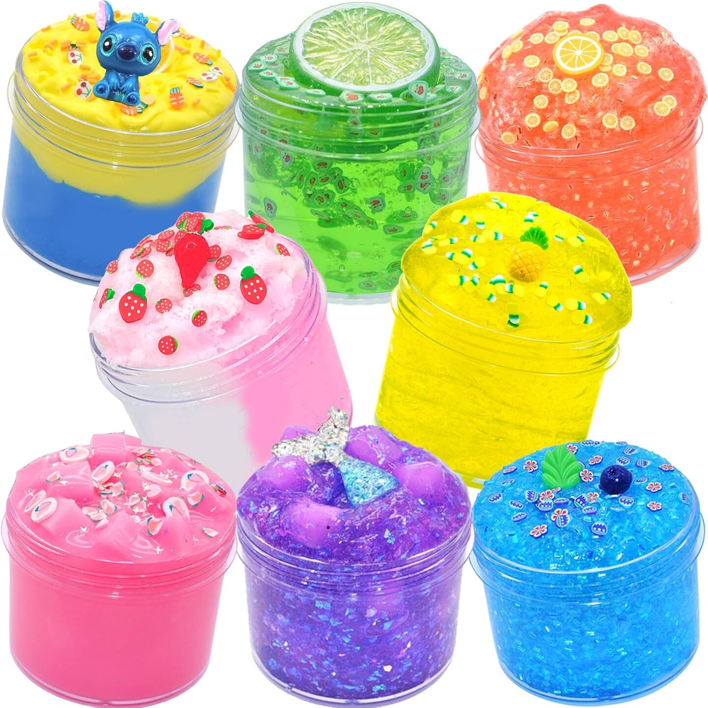 8 Packed Newest Crunchy Slime