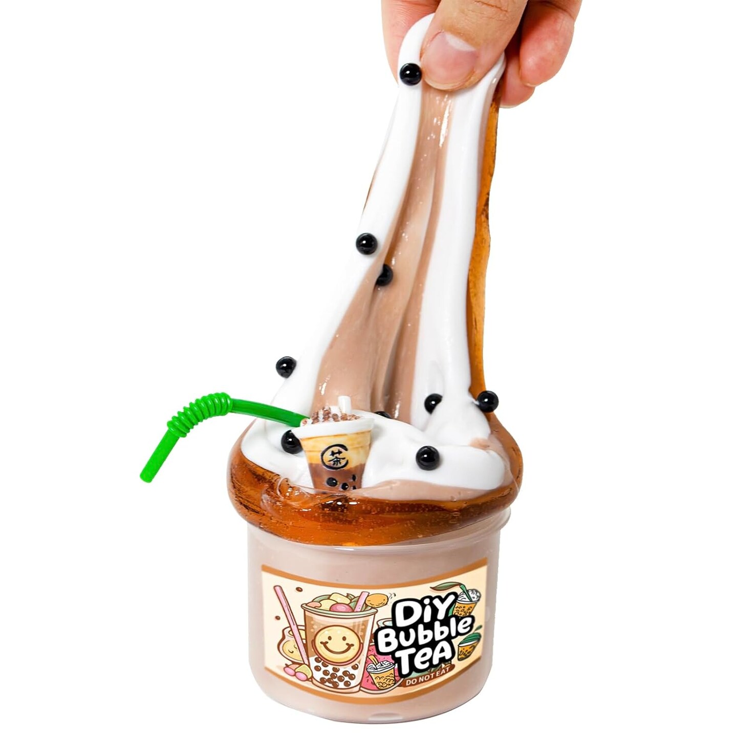 Slimes - DIY BUBBLE TEA themed slime