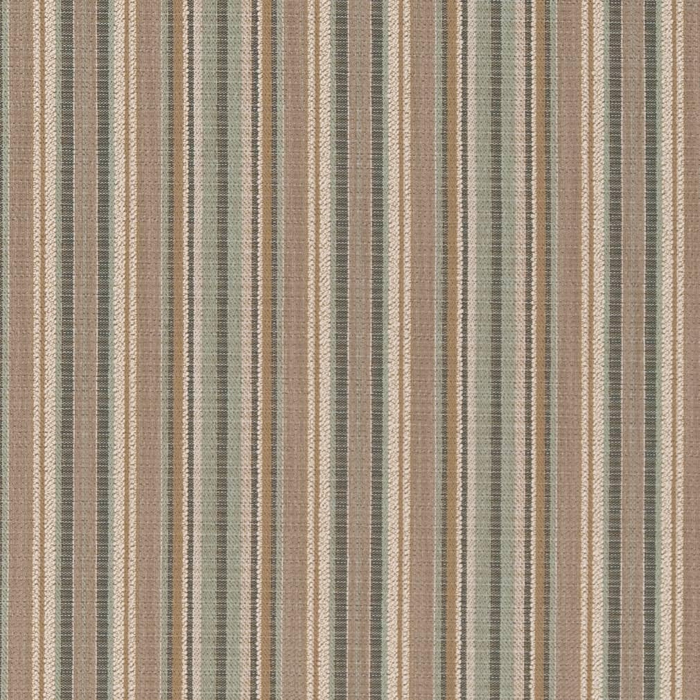 Aqua Made in America Stripe Woven Pattern Upholstery Fabric by The Yard - SKU: Naples Lagoon