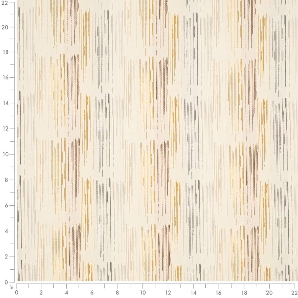 Yellow Abstract Geometric Woven Pattern Upholstery Fabric by The Yard - SKU: Quiver Canary