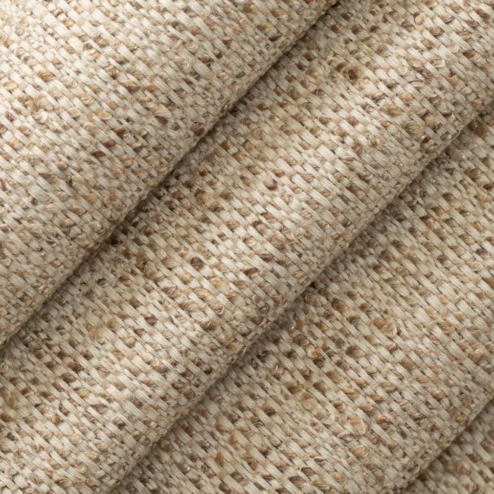 Natural Stain Resistant Performance Pet Friendly Texturedd Tweed Upholstery Fabric by The Yard - SKU: Franklin Burlap