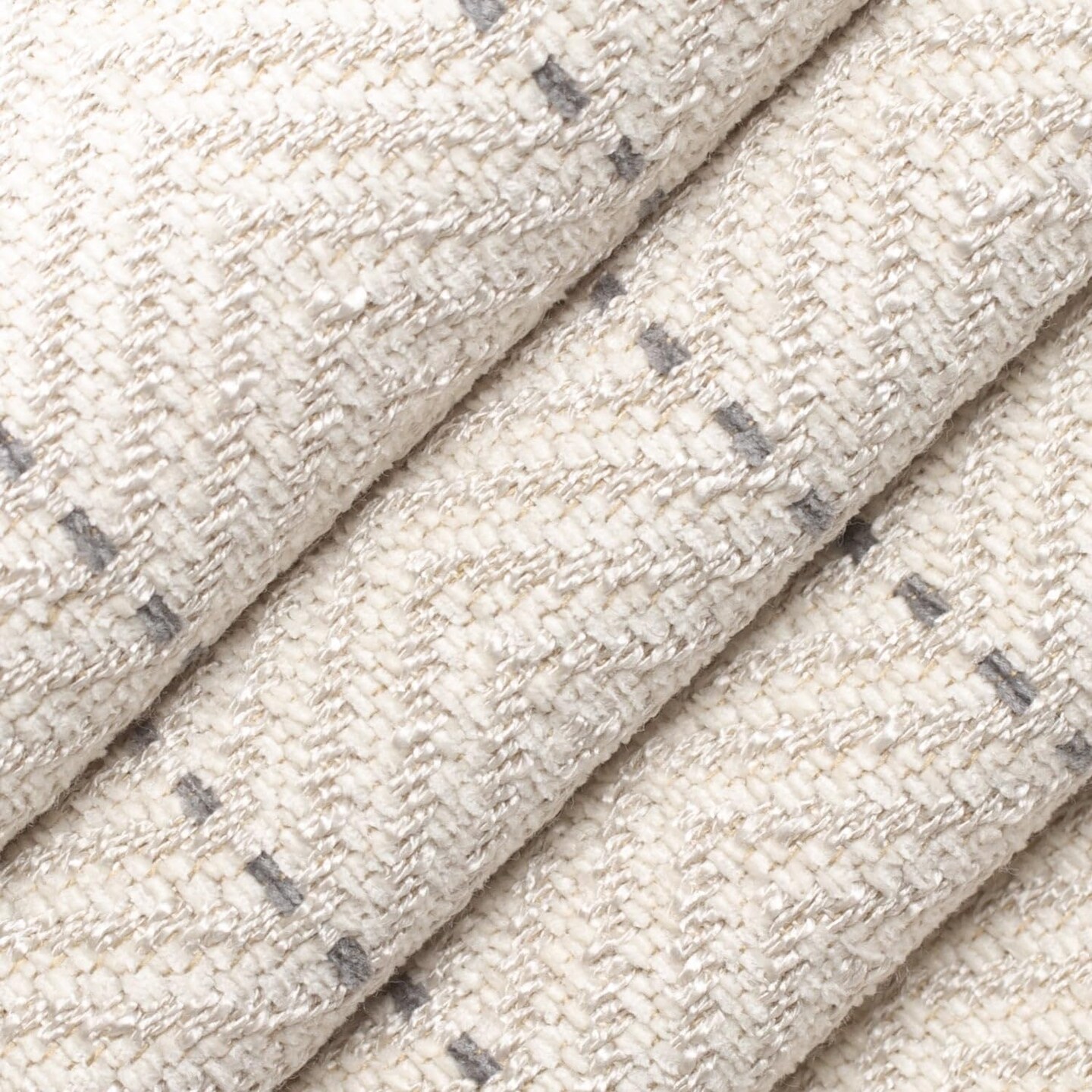 Beige Taupe Performance Grade Cotton Blend Eco Friendly Woven Stripe Pattern Upholstery Fabric by The Yard - SKU: Janet Linen