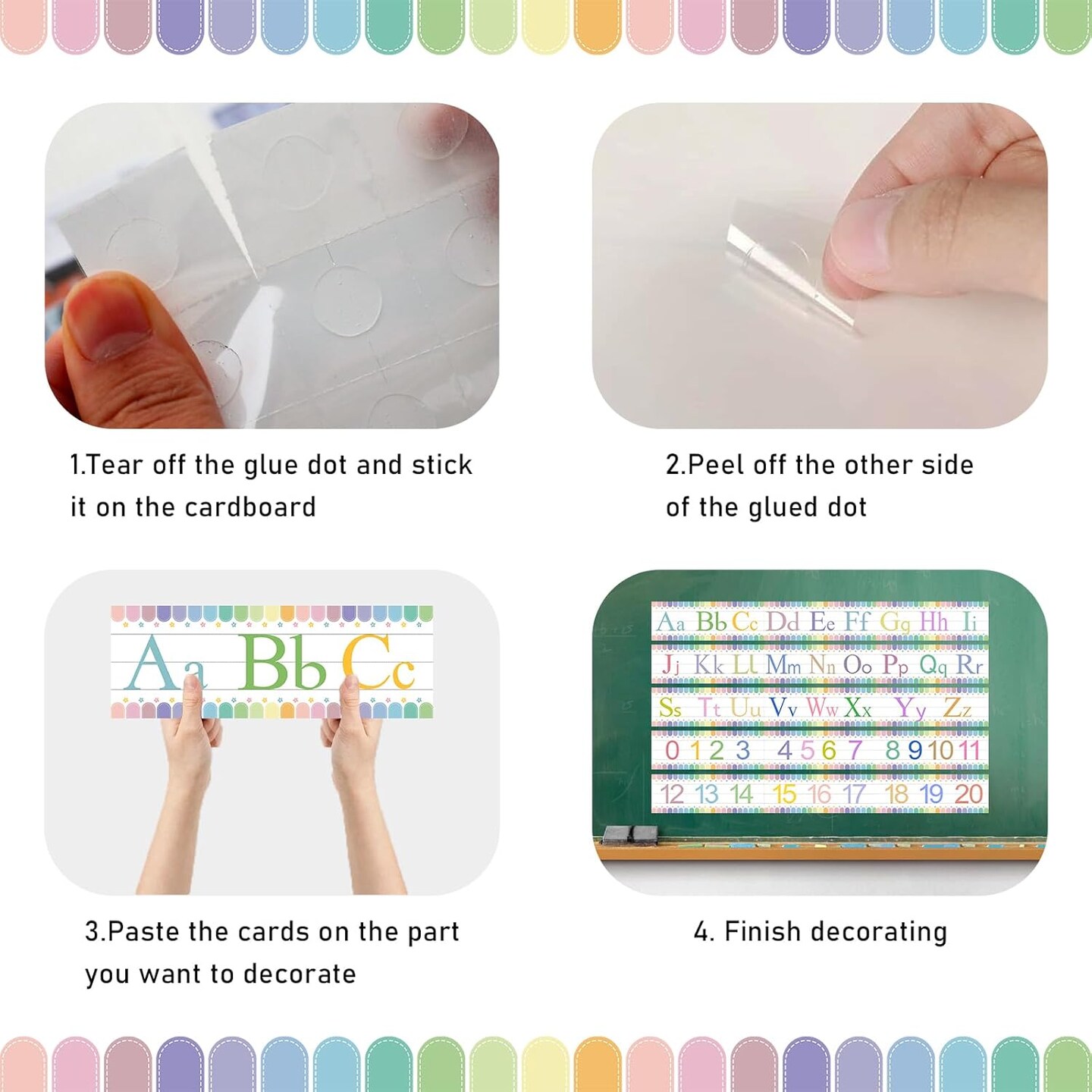 ABC Alphabet Poster Classroom Decorating Set 14.5 x 5 inches