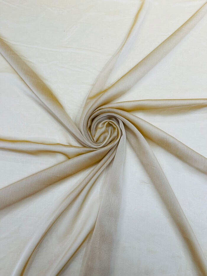 1 yard Two Tone Sheer Chiffon Fabric for Dresses Scarves Drapes Overlays Special Occasion