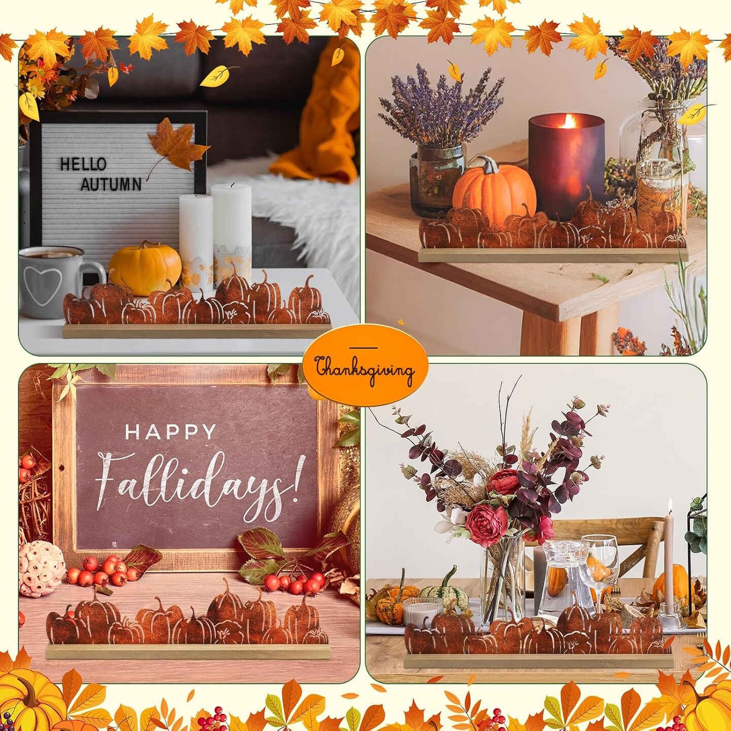 Thanksgiving Pumpkin Table Centerpieces