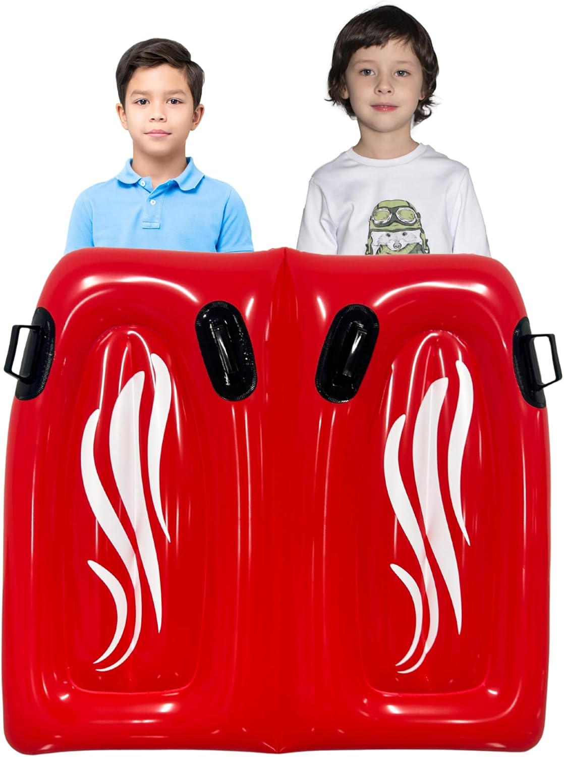 4E's Novelty 2 Person Inflatable Body Board with Handles for Water Slides for Kids & Adult