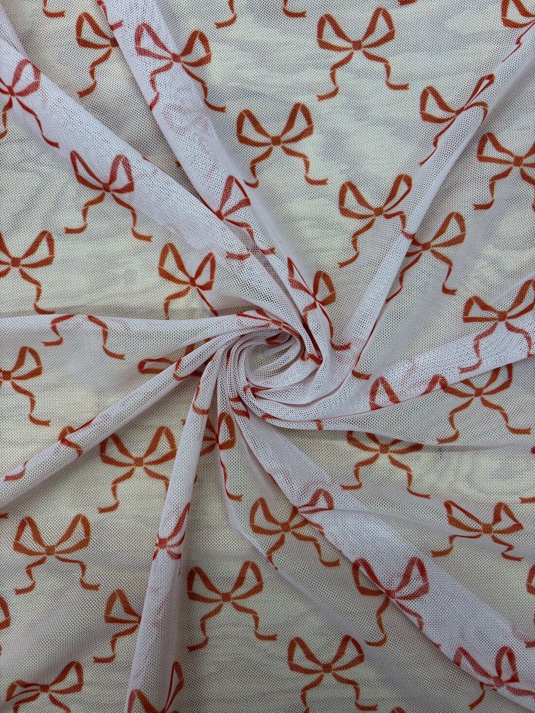 1 Yard Bow Print Mesh Fabric Multipurpose | Michaels