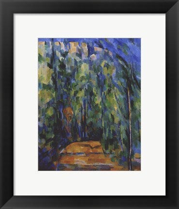 Framed Art Path in the Forest, 1902-06 by Paul Cezanne Wall Decor 18x24 Artwork
