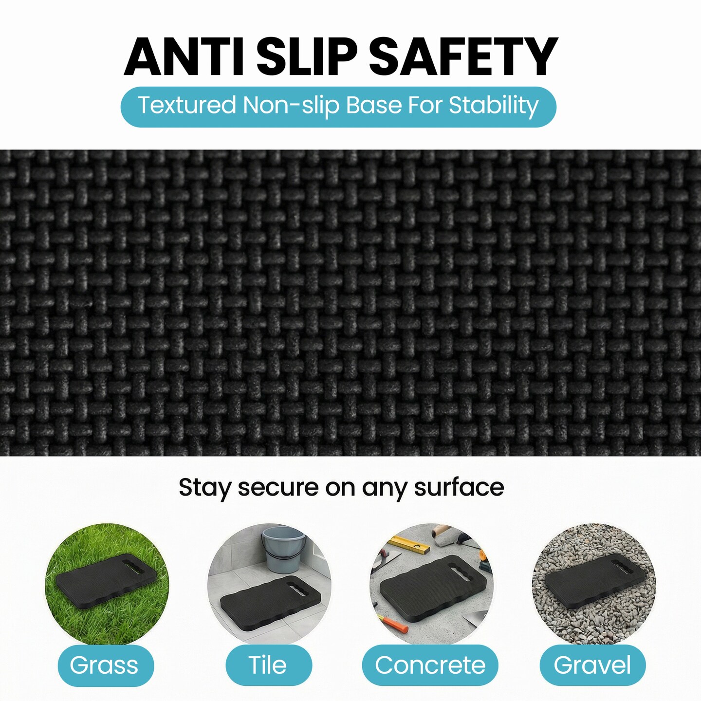 Gardenised Extra Thick Large Foam Kneeling Pad for Gardening Workout Yoga and Exercise Soft Comfortable Knee Cushion Mat for Floor Work Cleaning Yard Tasks and Home Projects