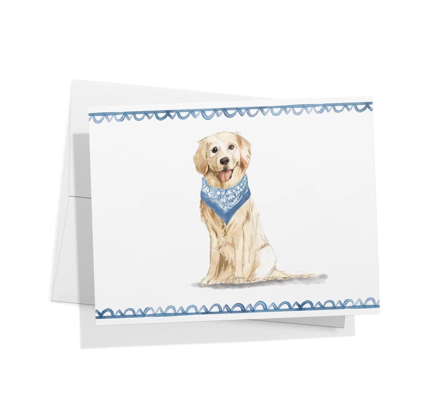 Twigs Paper - Golden Retriever Greeting Cards 12-Count - Dog Cards with Envelopes - Dog Lover Blank Note Cards - Eco-Friendly Recycled Paper - Made in USA (5.5 x 4.25)