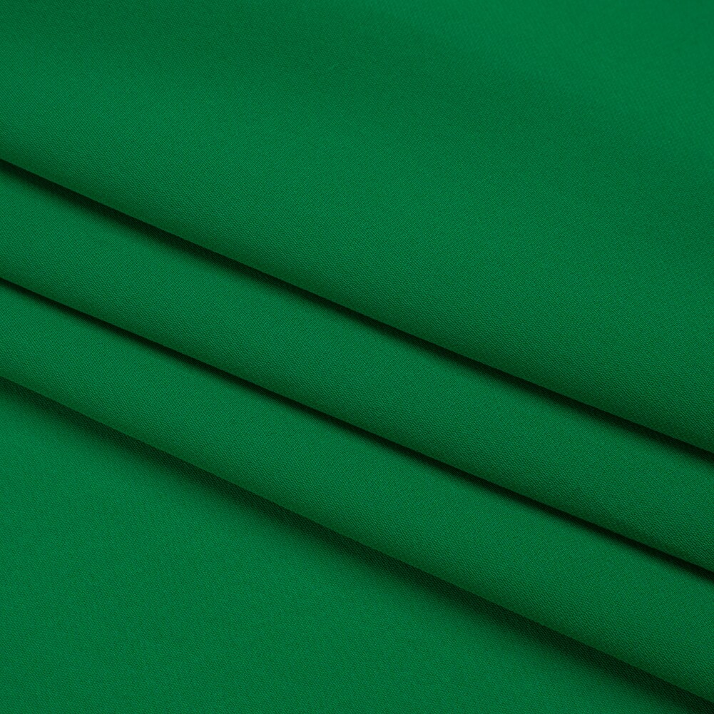 1 Yard Kelly Green Silk Double Georgette Fabric Lightweight Sheer Dressmaking Overlay 44 Inches Wide