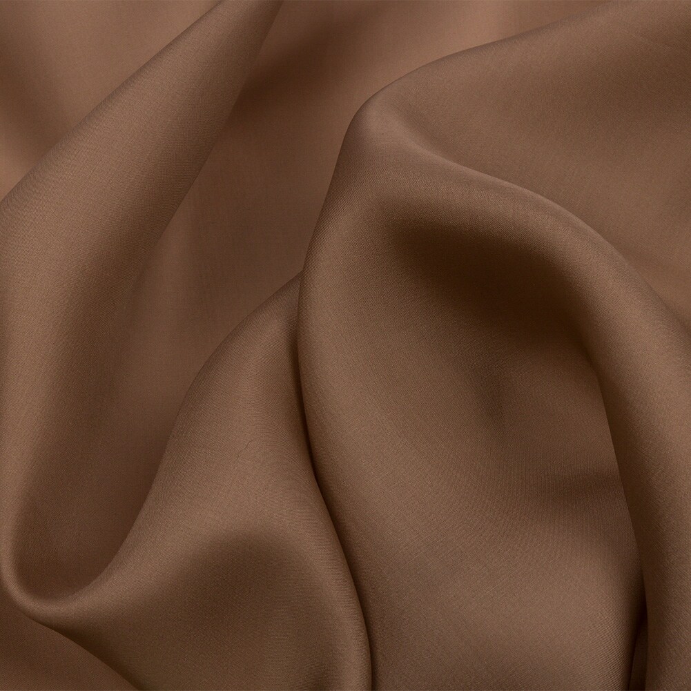 1 Yard Silk Satin-Face Organza Fabric Cappuccino Premium Solid Couture Evening Wear 54" Width