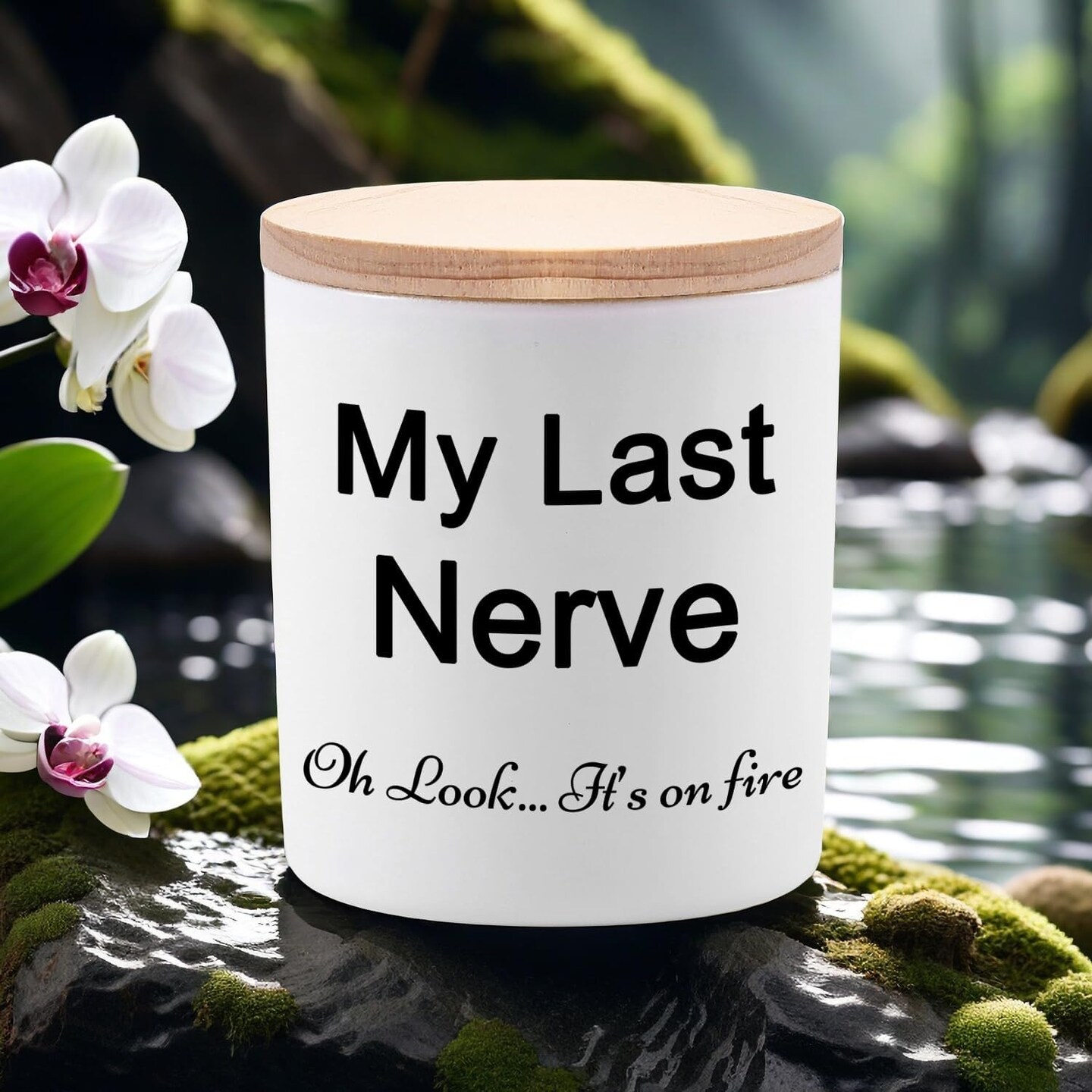 Candles Gifts for Women Funny Unique Novelty My Last Nerve Candle Christmas Birthday Gift for Sister Best Friend Stocking Stuffers for Women Lavender Scented Soy Candle