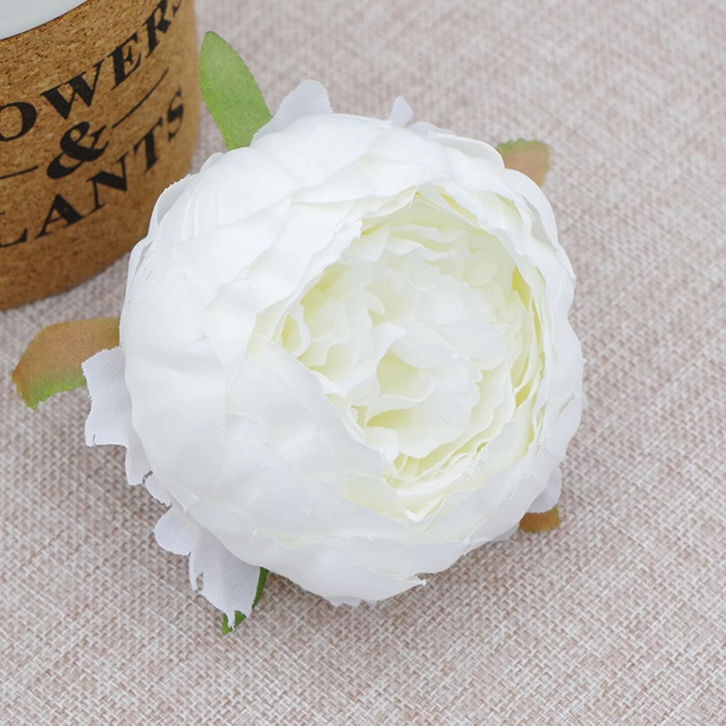 25 Pcs Silk Peony Artificial Flower Heads 4 inch Fake Peony Flowers Heads with Stems Artificial Peony Flower Heads in Bulk Wholesale for Wedding Home Decor