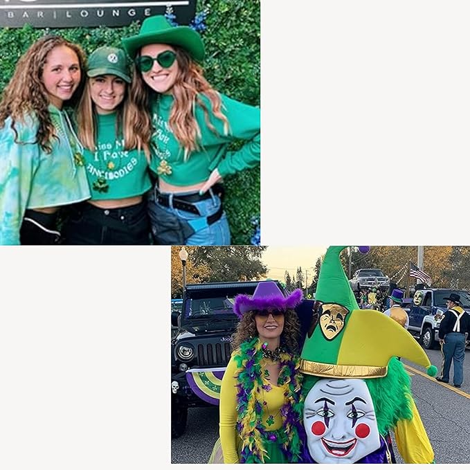 4E's Novelty 2 Pack Heart Shaped Sunglasses for Women - Cute Green & Purple Heart Sunglasses for Parties, Festival & Valentines