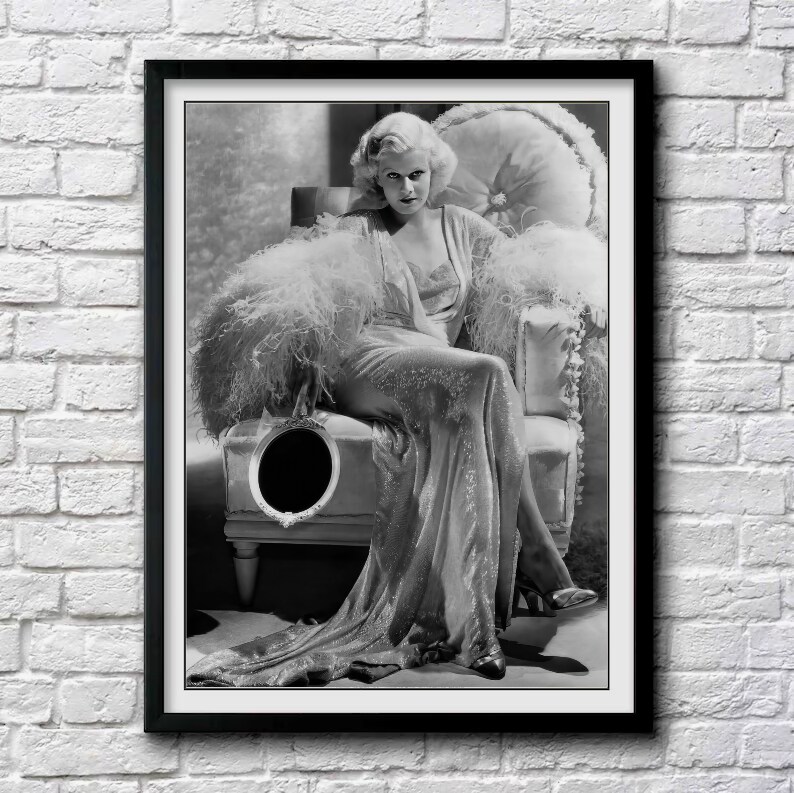 jean harlow dinner at eight dress Jean Harlow  Dinner at Eight (Final Scene)  1933 [HD Video Restoration in  DES STEREO]