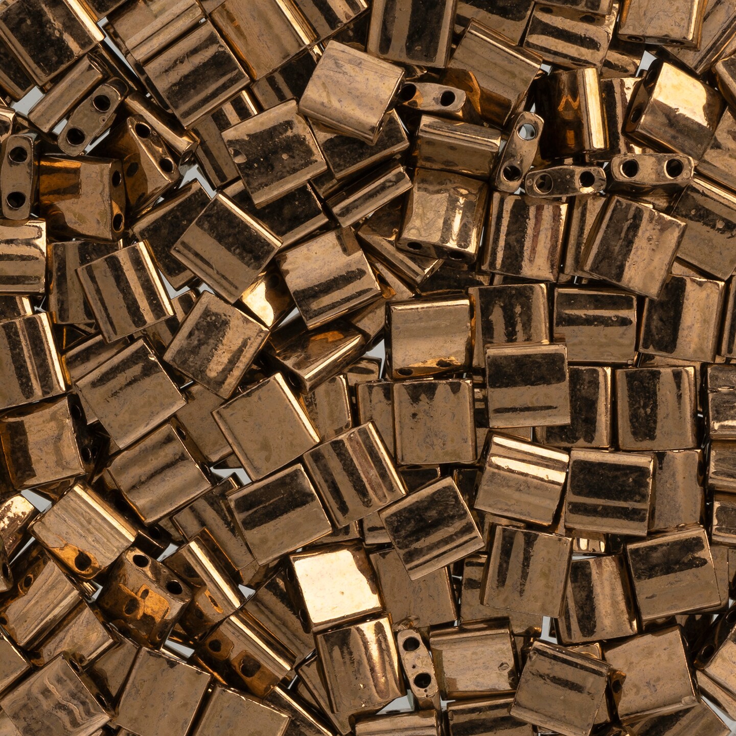 Miyuki Tila 5mm Opaque Metallic Glass Beads, 50g