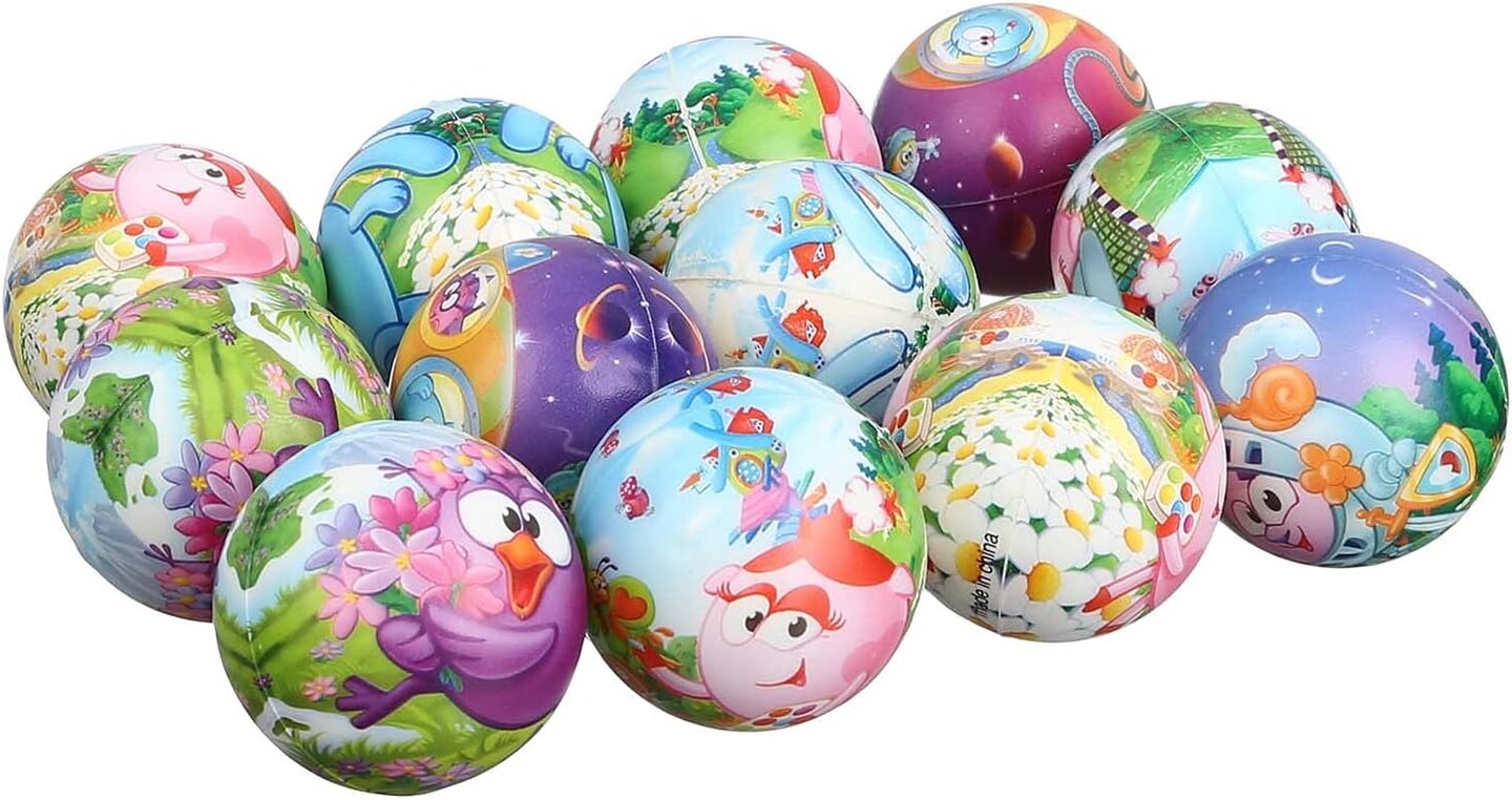 Puff Ball Animals 12 Ct