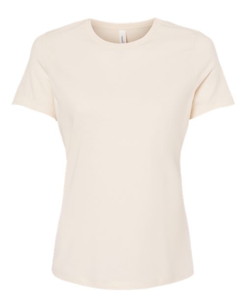 BELLA + CANVAS Women’s Relaxed Fit Heather CVC Crew Neck Tee for Everyday Style & Custom Print Fashion