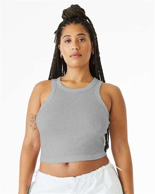 BELLA + CANVAS® Women’s Micro Rib Racerback Tank Top for Gym & Custom Print Fitted Tank