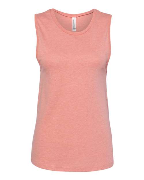 BELLA + CANVAS Women’s Jersey Muscle Sleeveless Crewneck Tank for Casual Wear