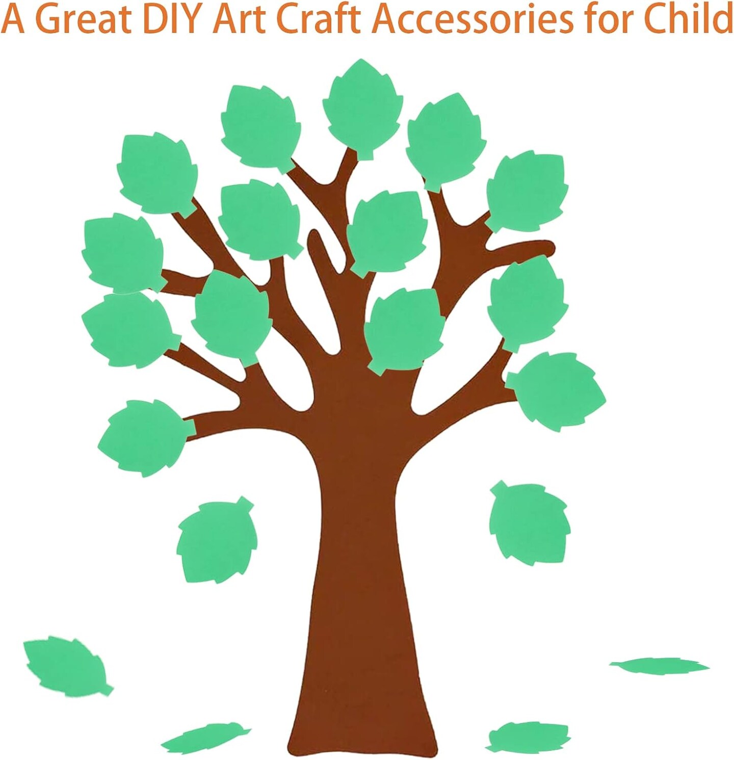 72Pcs Leaf Cutouts Paper, Green Leaves Die Cuts Leaves Shape (Green Leaves)