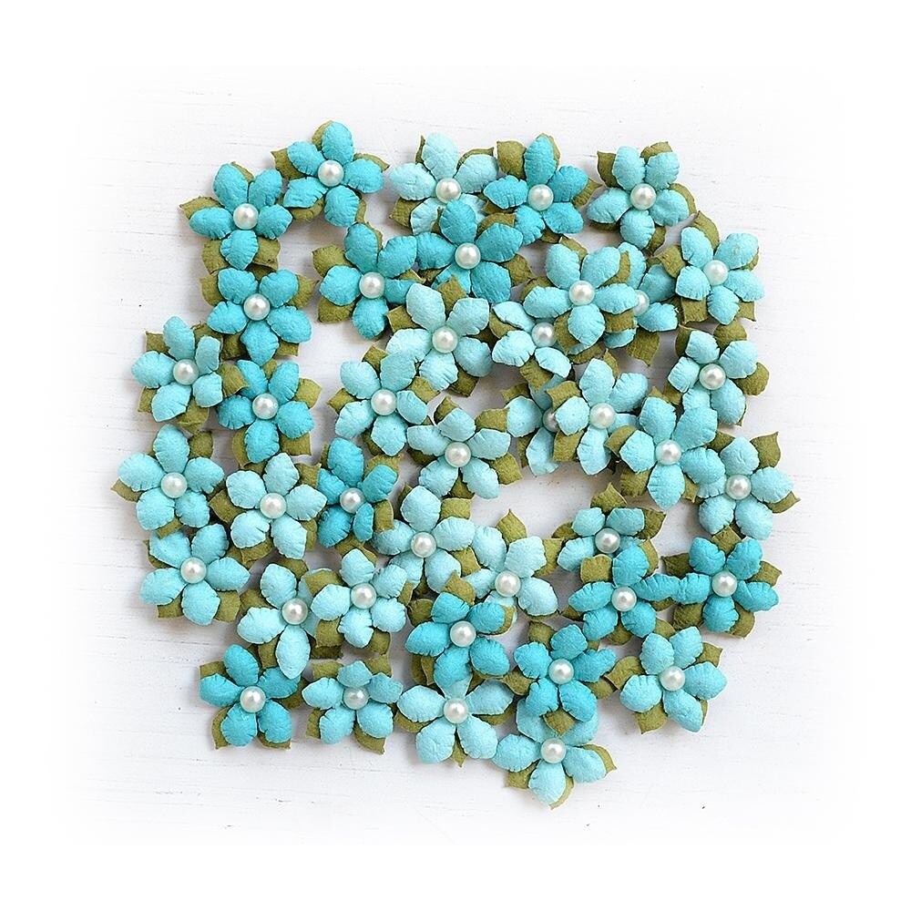 Pack of 3 - Little Birdie Elira Paper Flowers 40/Pkg-Song Of The Sea