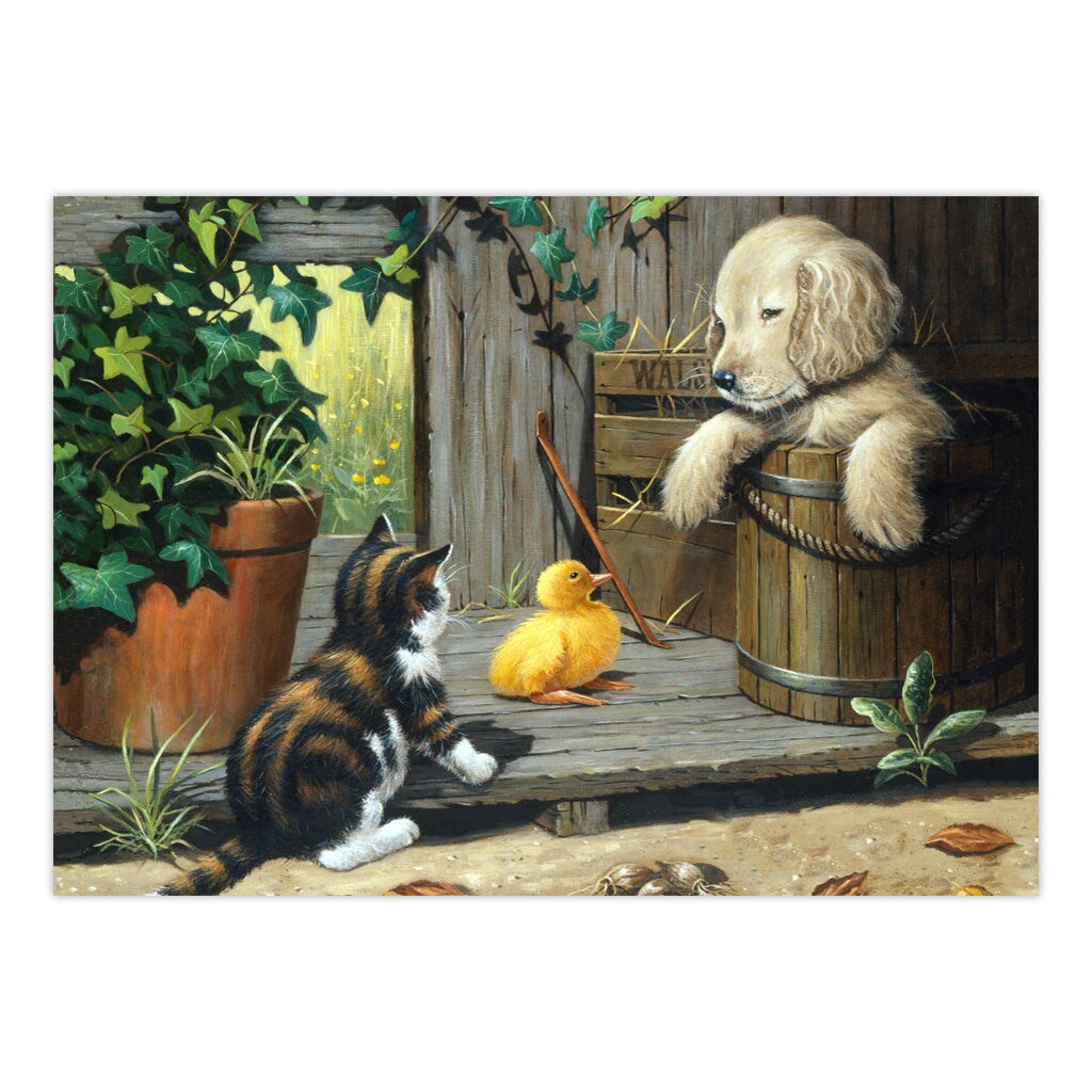 PJL25 | Painting by numbers&#x2122; 13pc 11.25&#x22; x 15.375&#x22; Three Buddies Painting Project